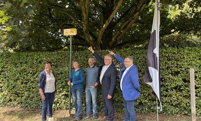 Links naar rechts: Gilberte Muls, Tania Roskams, Davy Suffeleers, Bart Nevens en Patrick Van Dijck